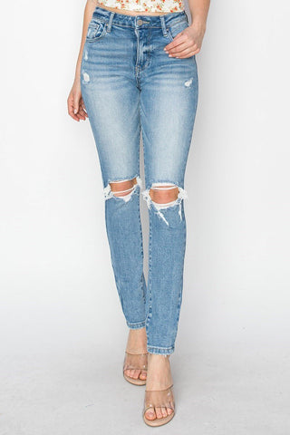 Risen Delilah Distressed Denim - Rise and Redemption