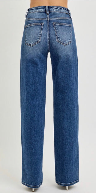 Risen Indigo Tummy Control Straight Leg Denim - Rise and Redemption