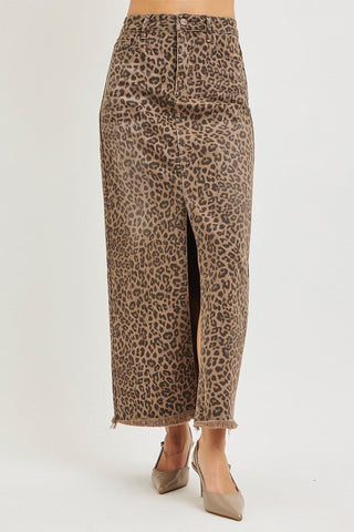 Risen leopard Slit Skirt - Rise and Redemption