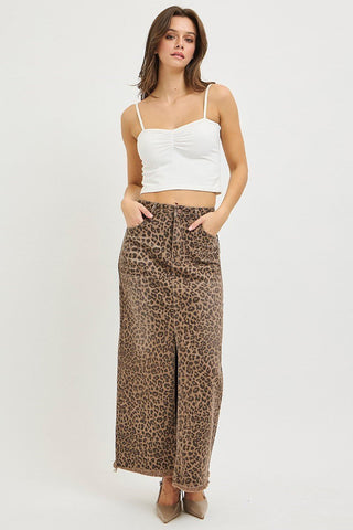 Risen leopard Slit Skirt - Rise and Redemption