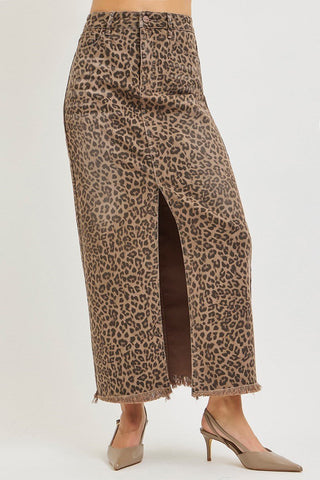 Risen leopard Slit Skirt - Rise and Redemption