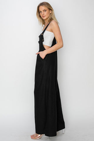 Risen Linen Wide Leg Overalls - Rise and Redemption