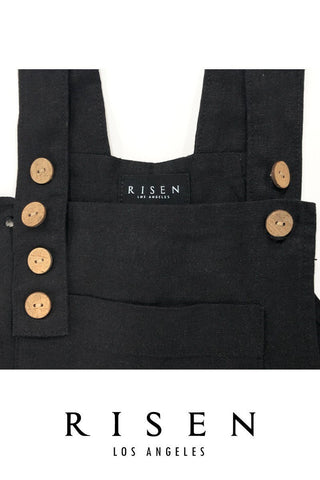 Risen Linen Wide Leg Overalls - Rise and Redemption