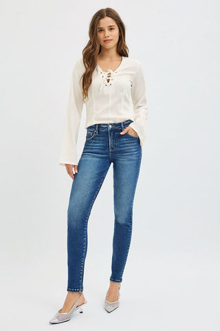 Risen Mid Rise Tummy Control Skinnies - Rise and Redemption