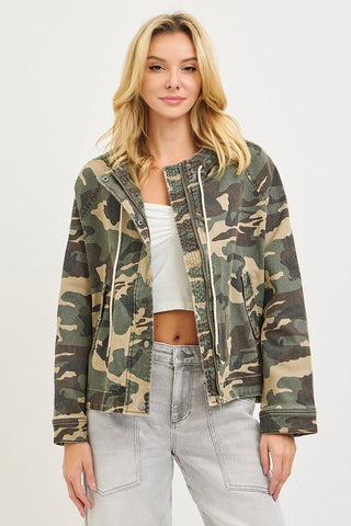 Risen Oversized Cargo Camo jacket - Rise and Redemption