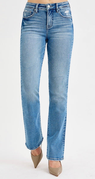 Risen Piper Tummy Control Straight Jeans 33in inseam - Rise and Redemption