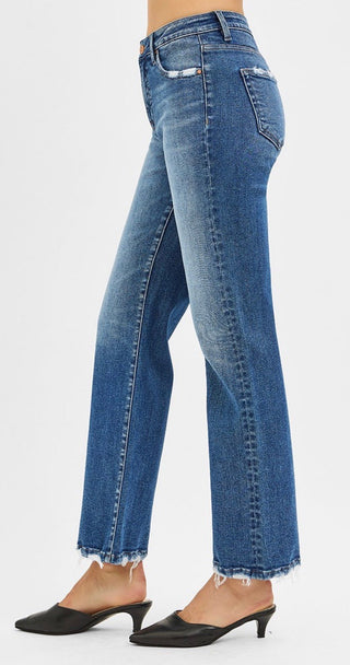 Risen Sarah Tummy Control Straight Leg Denim 30in Inseam - Rise and Redemption