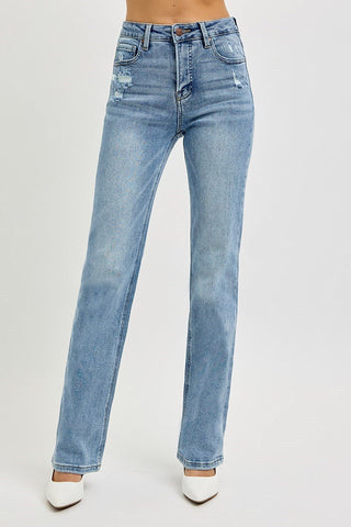 Risen Tummy Control Sand Washed Denim - Rise and Redemption