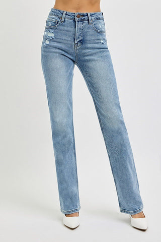 Risen Tummy Control Sand Washed Denim - Rise and Redemption