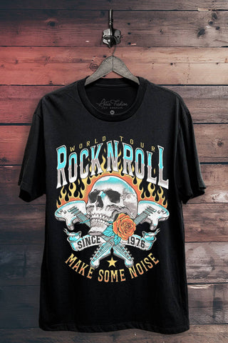 Rock And Roll Make Some Noise Graphic Top - Rise and Redemption