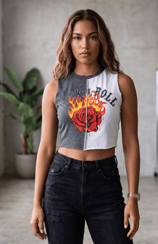 Rock - N - Roll Split Tour Tee - Rise and Redemption