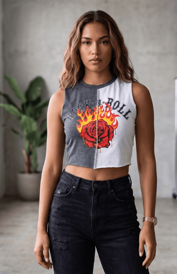 Rock - N - Roll Split Tour Tee - Rise and Redemption