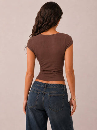 RT52165B - SQUARE NK CAP SLV TOP - Rise and Redemption