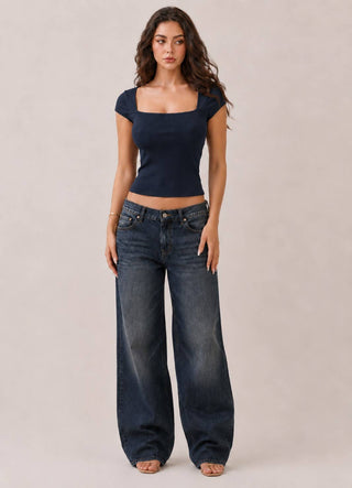 RT52165B - SQUARE NK CAP SLV TOP - Rise and Redemption