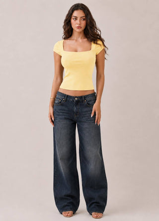 RT52165B - SQUARE NK CAP SLV TOP - Rise and Redemption
