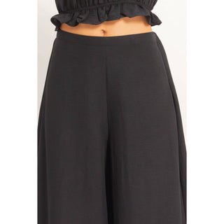 Ruffle Smocked Bust Top & Wide Pants - Rise and Redemption