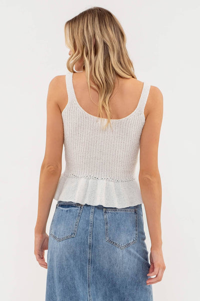 Ruffle Sweater Tank - Rise and Redemption