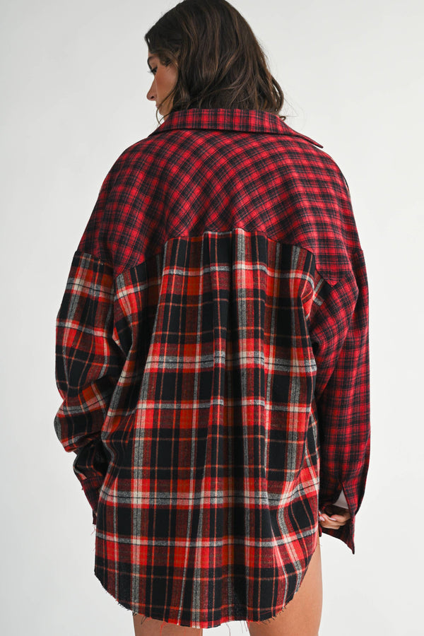 Ryder Mixed Plaid Flannel Shirt - Rise and Redemption
