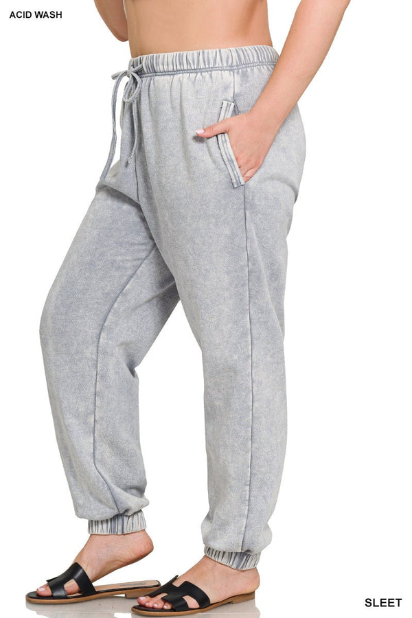 Sable Mineral Washed Joggers - Rise and Redemption