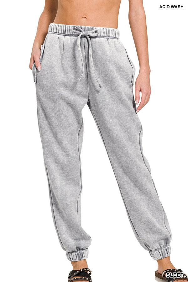 Sable Mineral Washed Joggers - Rise and Redemption