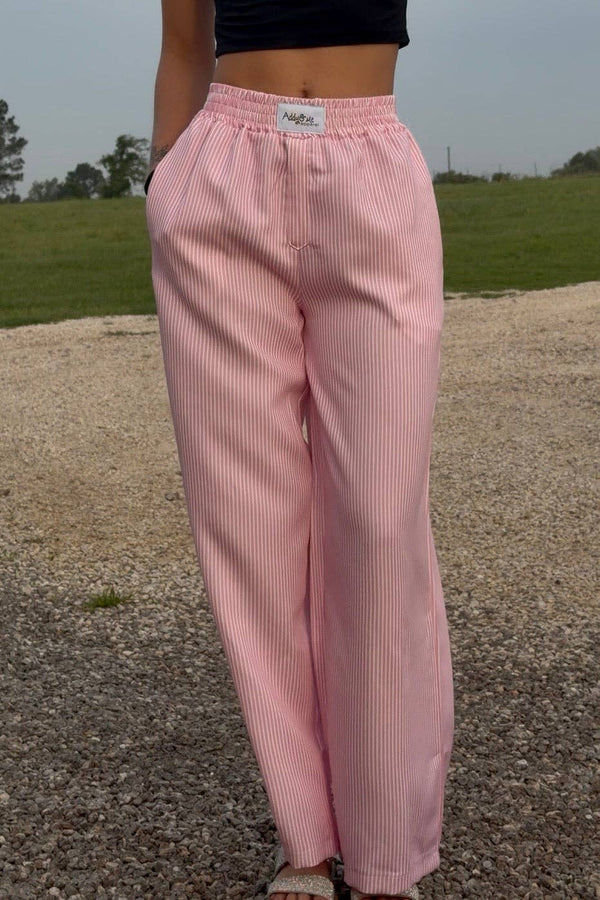 Samantha Striped Lounge Pants - Rise and Redemption
