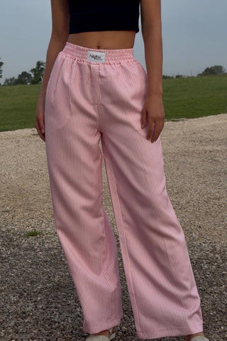Samantha Striped Lounge Pants - Rise and Redemption