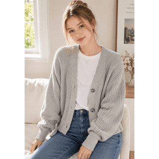 Sara Button Cardigan - Rise and Redemption