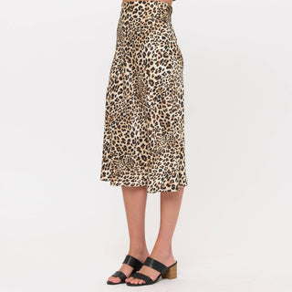 Satin Midi Slip Skirt with Waistband - Rise and Redemption