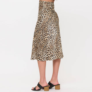 Satin Midi Slip Skirt with Waistband - Rise and Redemption