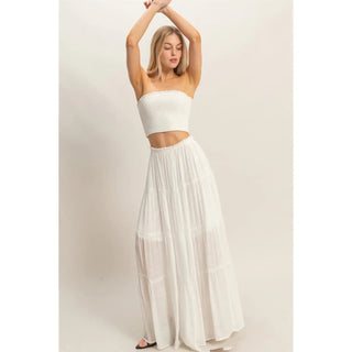 Savanah Smocked Tube Top & Tiered Skirt Set - Rise and Redemption