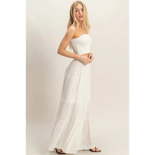 Savanah Smocked Tube Top & Tiered Skirt Set - Rise and Redemption