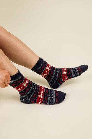 SC10042C - Christmas Graphic Crew Socks - Rise and Redemption