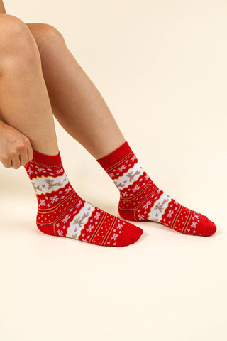 SC10042C - Christmas Graphic Crew Socks - Rise and Redemption