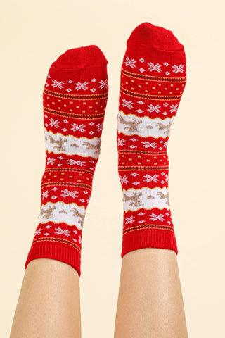 SC10042C - Christmas Graphic Crew Socks - Rise and Redemption