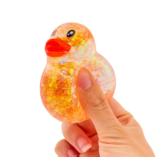 Sensory Toy Box Squishy Glitter Ducks Stress Relief Fidget Toy (4 pack) - Rise and Redemption