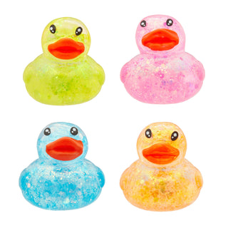 Sensory Toy Box Squishy Glitter Ducks Stress Relief Fidget Toy (4 pack) - Rise and Redemption