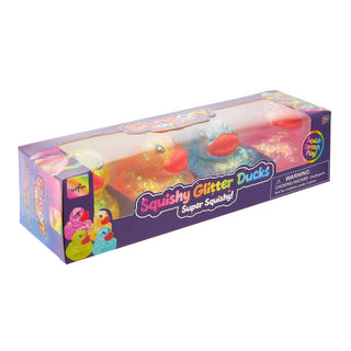 Sensory Toy Box Squishy Glitter Ducks Stress Relief Fidget Toy (4 pack) - Rise and Redemption