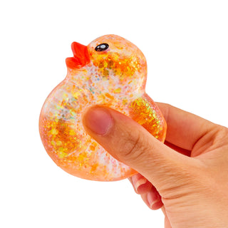 Sensory Toy Box Squishy Glitter Ducks Stress Relief Fidget Toy (4 pack) - Rise and Redemption