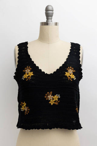Serene Blooms Crochet Style Top - Rise and Redemption