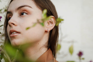 Silver Hoop - Pave - White CZ - Earrings - Rise and Redemption