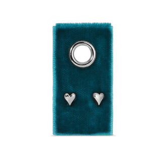 Simple Heart Studs On Velvet Gift Tag - Rise and Redemption