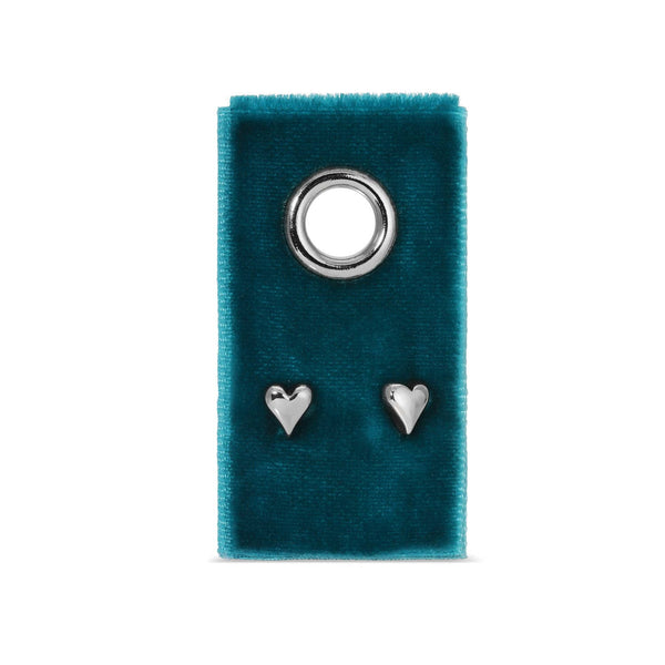 Simple Heart Studs On Velvet Gift Tag - Rise and Redemption