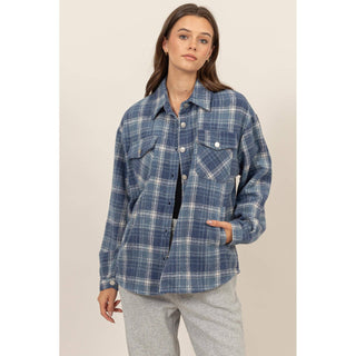 Skye Plaid Shacket With Pockets - Rise and Redemption