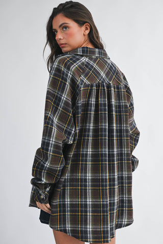 Skye Spring Oversized Flannel Button Down Shirt - Rise and Redemption