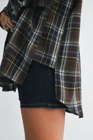 Skye Spring Oversized Flannel Button Down Shirt - Rise and Redemption