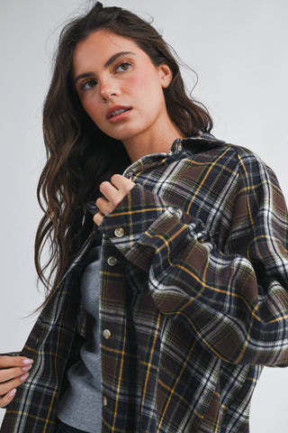 Skye Spring Oversized Flannel Button Down Shirt - Rise and Redemption