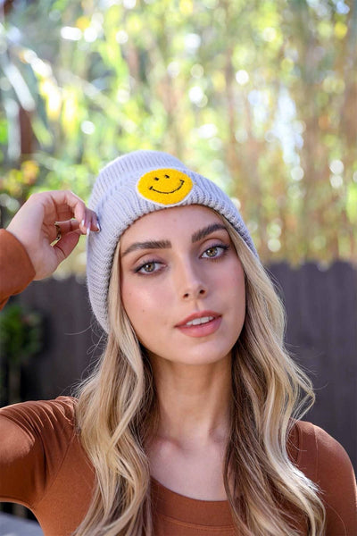 Smiley Face Beanie - Rise and Redemption