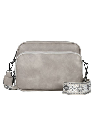 SOLID VEGAN LEATHER CROSSBODY BAG SHOULDER PURSE - Rise and Redemption