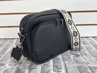 SOLID VEGAN LEATHER CROSSBODY BAG SHOULDER PURSE - Rise and Redemption