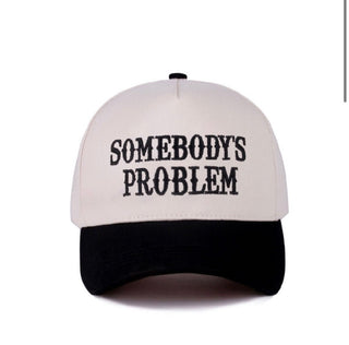 Somebody’s Problem Black on Cream Hat - Rise and Redemption